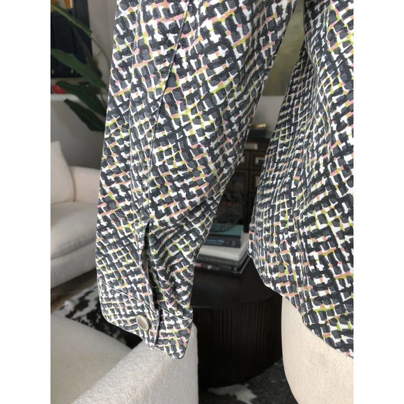 Cabi Printed Cotton Twill Zip Jacket - Picture 7 of 9